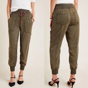 Anthropologie Olive Nomad Joggers Lyocell Tencel